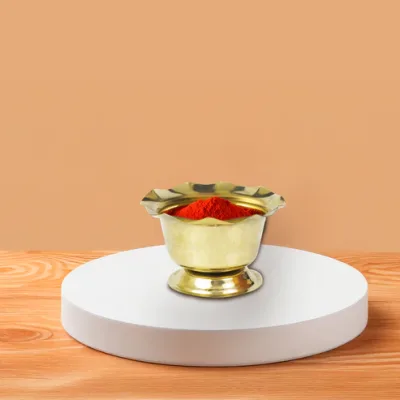 Brass Kumkum Stand For Pooja